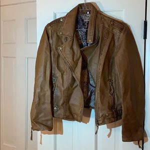 Brown Pleather Jacket